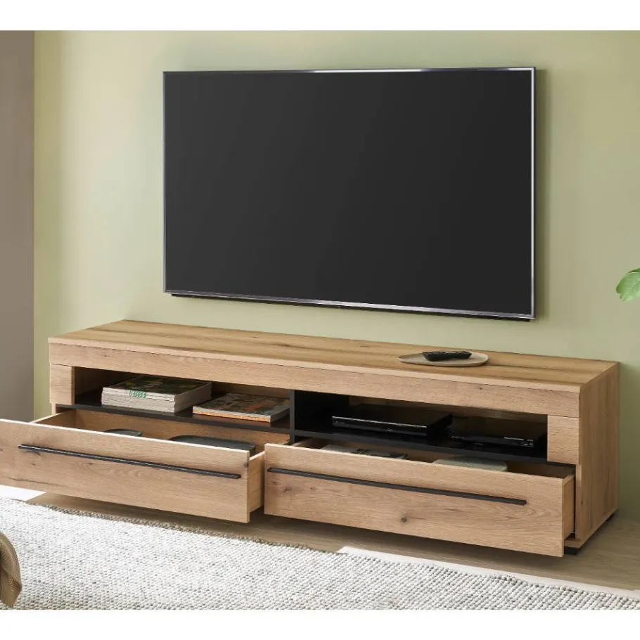 Best TV Lowboard in Eiche Dekor - Brocus Tv & Hifi-Möbel|Lowboards