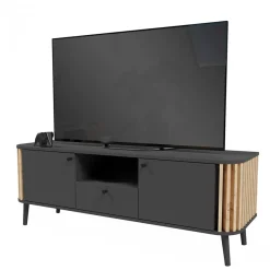 Sale TV Lowboard in Grau und Wildeiche - Penzanca Tv & Hifi-Möbel|Lowboards