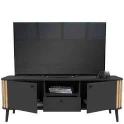 Sale TV Lowboard in Grau und Wildeiche - Penzanca Tv & Hifi-Möbel|Lowboards