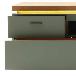 Best TV Lowboard in Graugrün und Eiche - Kwin Tv & Hifi-Möbel|Lowboards