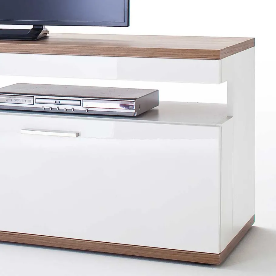 Best TV Lowboard in Hochglanz Weiß - Icadro Tv & Hifi-Möbel|Lowboards