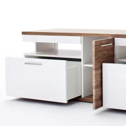 Best TV Lowboard in Hochglanz Weiß - Icadro Tv & Hifi-Möbel|Lowboards