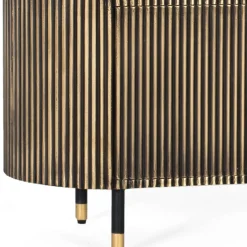 Sale TV Lowboard in Schwarz mit Bronze - Hayato Tv & Hifi-Möbel|Lowboards