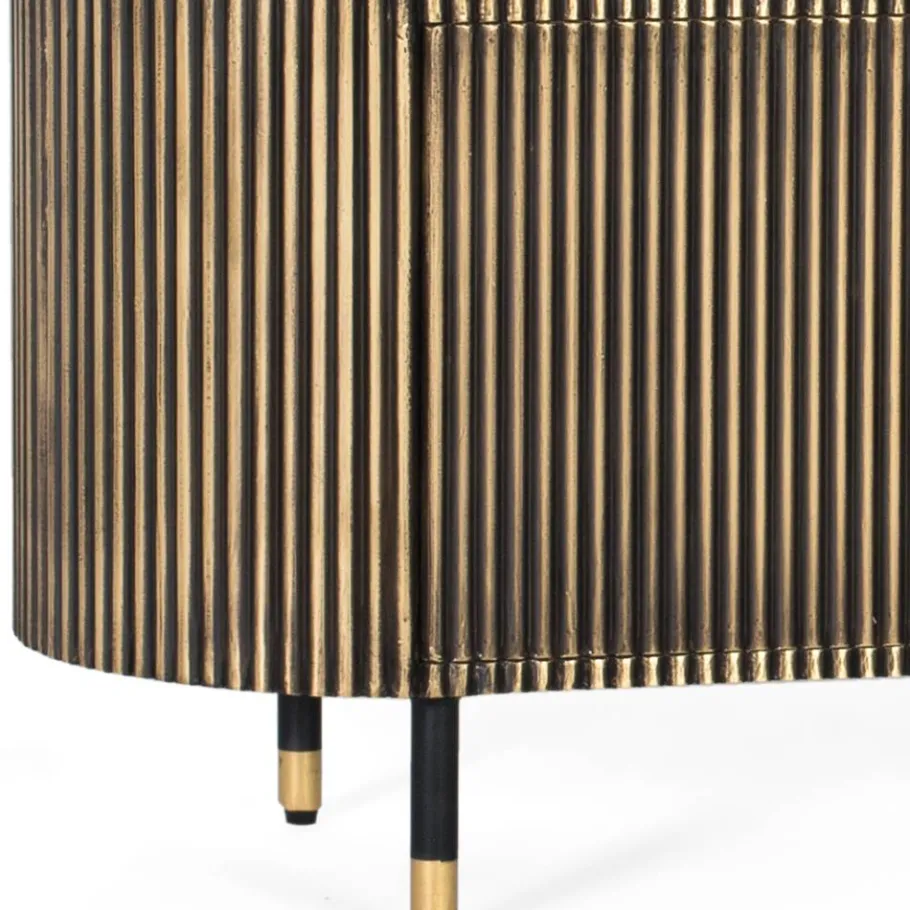 Sale TV Lowboard in Schwarz mit Bronze - Hayato Tv & Hifi-Möbel|Lowboards