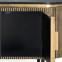 Sale TV Lowboard in Schwarz mit Bronze - Hayato Tv & Hifi-Möbel|Lowboards