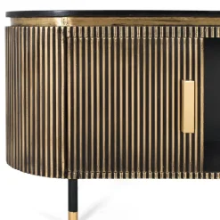 Sale TV Lowboard in Schwarz mit Bronze - Hayato Tv & Hifi-Möbel|Lowboards