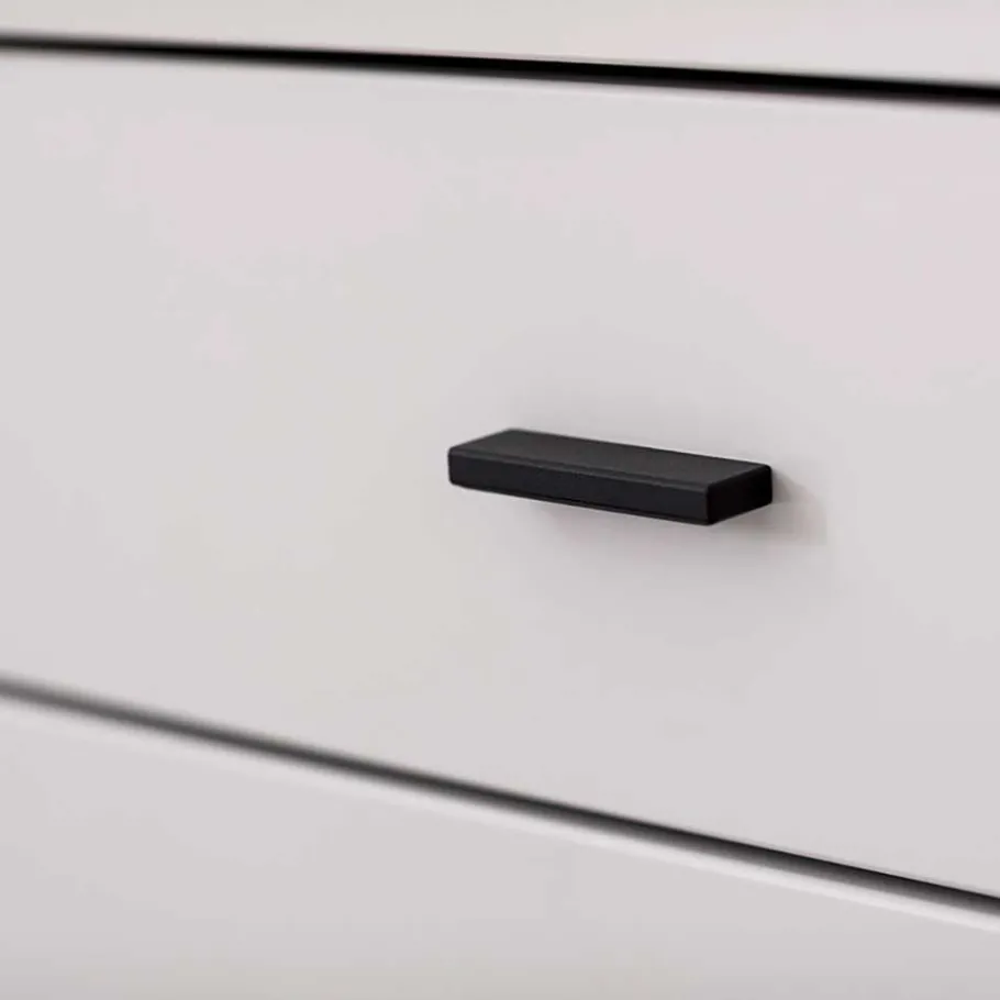 TV Lowboard in Weiß mit Wildeiche - Varzino Tv & Hifi-Möbel