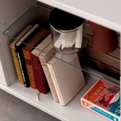 TV Lowboard in Weiß mit Wildeiche - Varzino Tv & Hifi-Möbel