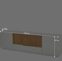 Best TV Lowboard mit 223 cm Breite - Miloris Tv & Hifi-Möbel|Lowboards