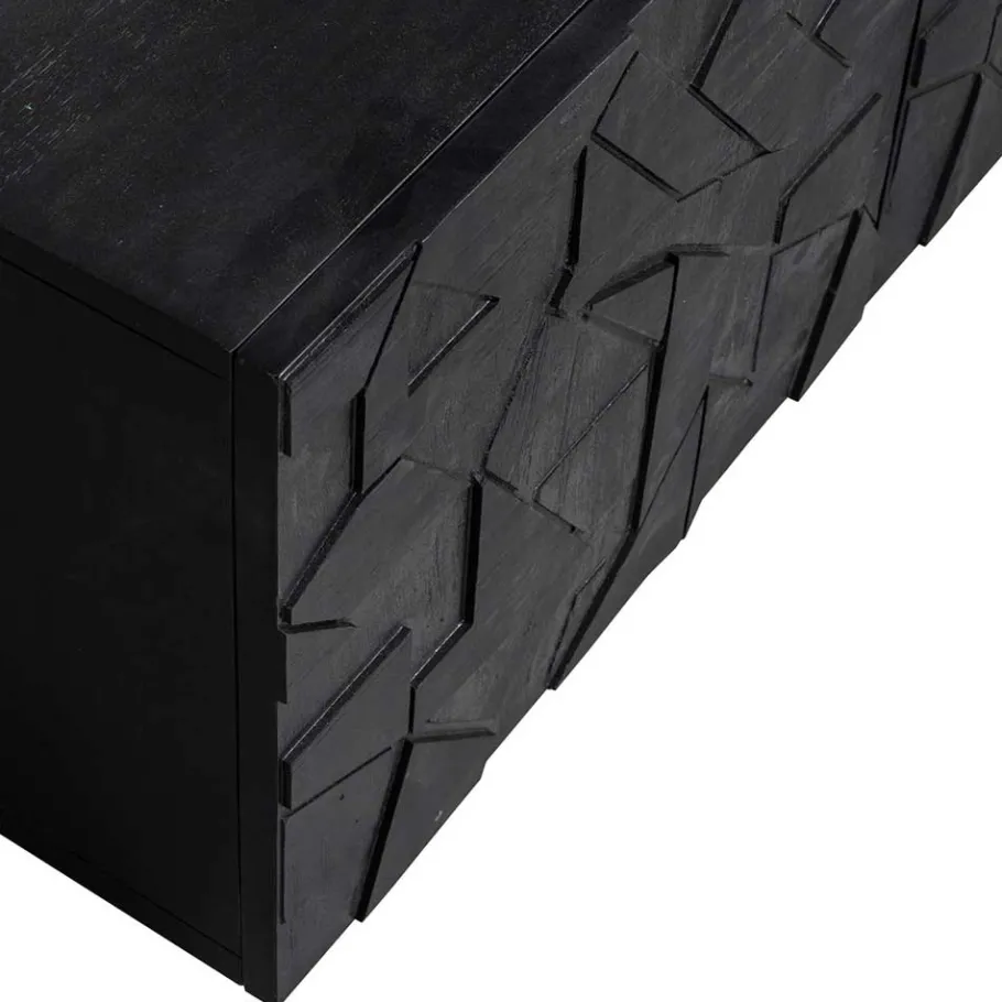 Sale TV Lowboard mit Schnitzereien Front - Eiken Tv & Hifi-Möbel|Lowboards