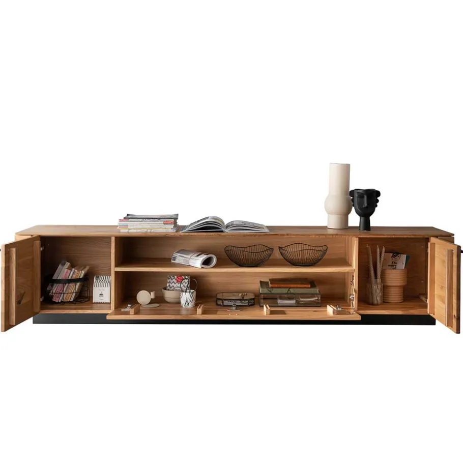 Best TV Unterschrank aus Wildeiche mit Metallgriffen - Ilfred Tv & Hifi-Möbel|Lowboards