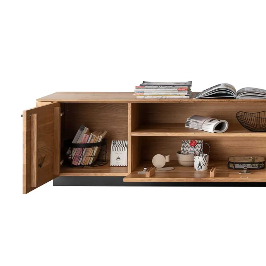 Best TV Unterschrank aus Wildeiche mit Metallgriffen - Ilfred Tv & Hifi-Möbel|Lowboards