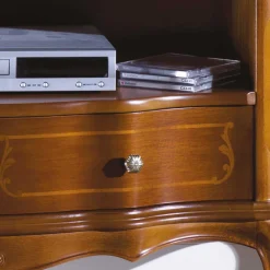 TV Unterschrank im Barock Stil Dentro Nussbaumfarben Tv & Hifi-Möbel|Lowboards