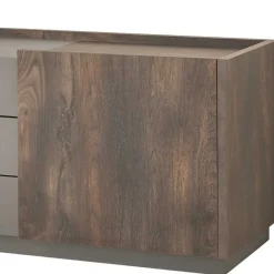 Sale TV Unterschrank in Eiche Dunkel und Anthrazit - Mundo Tv & Hifi-Möbel|Lowboards