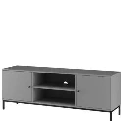 Sale TV Unterschrank in Grau mit Schwarz - Lagista Tv & Hifi-Möbel|Lowboards