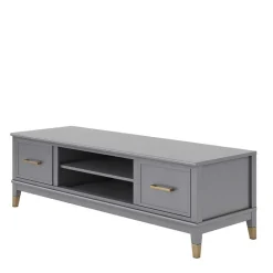 Best TV Unterschrank in Grau und Gold - Tamila Tv & Hifi-Möbel|Lowboards