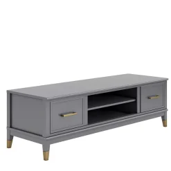 Best TV Unterschrank in Grau und Gold - Tamila Tv & Hifi-Möbel|Lowboards