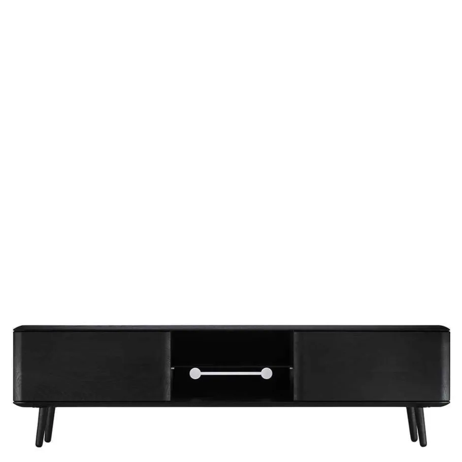 Best TV Unterschrank in Schwarz aus Eiche - Arathan Tv & Hifi-Möbel|Lowboards