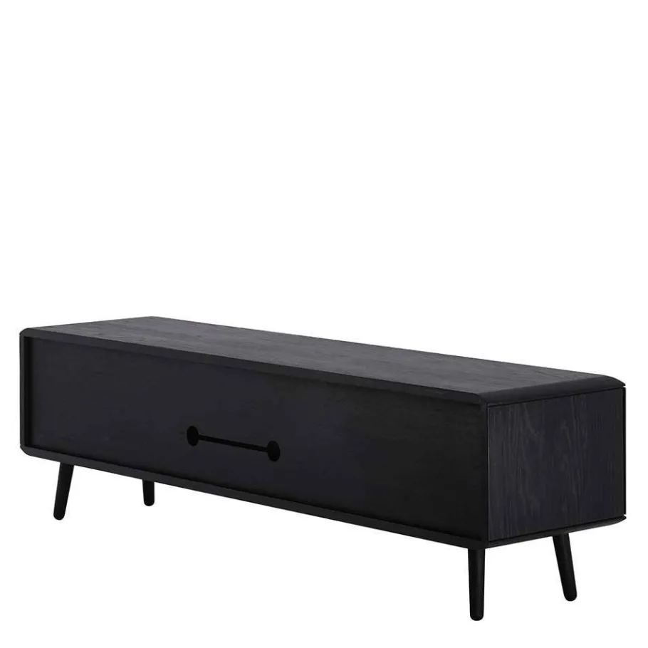 Best TV Unterschrank in Schwarz aus Eiche - Arathan Tv & Hifi-Möbel|Lowboards