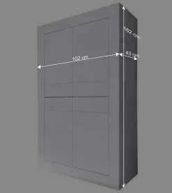 TV Wohnwand in Hochglanz Weiß - Sogno (dreiteilig) Wohnwände