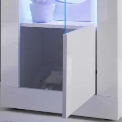 TV Wohnwand in Hochglanz Weiß - Sogno (dreiteilig) Wohnwände