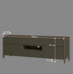 Outlet TV-Board in Eukalyptus und Eiche Optik - Promo Tv & Hifi-Möbel|Lowboards