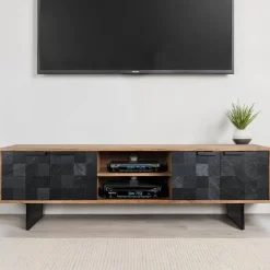 Outlet TV-Lowboard aus Akazie Massivholz - Milo Tv & Hifi-Möbel|Lowboards