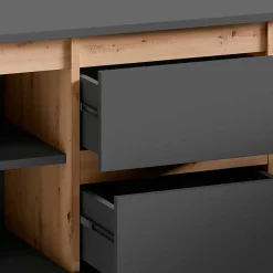 Sale TV-Lowboard in Anthrazit mit Wildeiche - Operatiu Tv & Hifi-Möbel|Lowboards