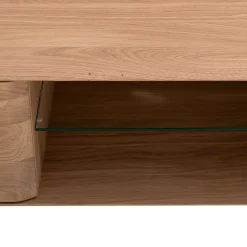 Unterschrank für Fernseher aus Eiche Bianco - Bakaras Tv & Hifi-Möbel|Lowboards