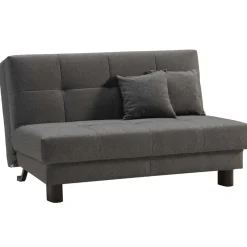Velours Bettcouch in Grau - Daylight Betten|Sofas