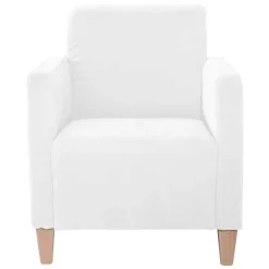 Sale Velours Polstersessel in Cremeweiß - Konrad Sessel