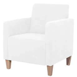 Sale Velours Polstersessel in Cremeweiß - Konrad Sessel