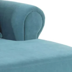 Clearance Velours Polstersessel in Petrol Blau - XXL Format - Karama Sessel