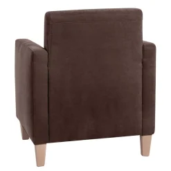Velours Wohnzimmersessel in Braun - Dario Sessel