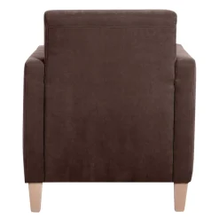 Velours Wohnzimmersessel in Braun - Dario Sessel