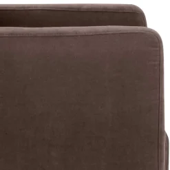 Velours Wohnzimmersessel in Braun - Dario Sessel