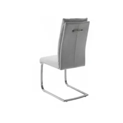 Sale Velours-Freischwinger in Anthrazit - Vioriga (2er Set) Sessel