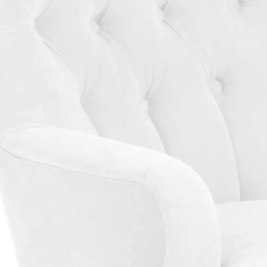 Best Vintage Designsessel in Creme und Buche - Ardit Sessel