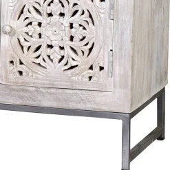 Sale Vintage Lowboard in Mangoholz White Wash - Fudorus Tv & Hifi-Möbel|Lowboards