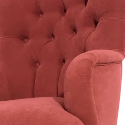 Vintage Sessel in Terracotta Velours - Granna Sessel