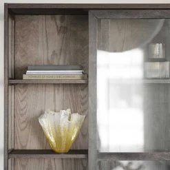 Vitrine in Dunkelbraun Eiche - Kuana Vitrinen