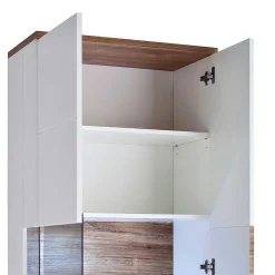 Vitrinenschrank in Hochglanz Weiß - Icadro Vitrinen