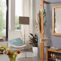 Vollholz Garderobe aus Wildeiche Massivholz - Uvinessa Garderoben