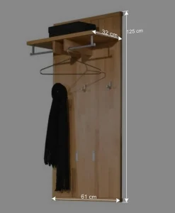 Sale Wand Flurgarderobe Wislama aus Kernbuche Massivholz Garderoben