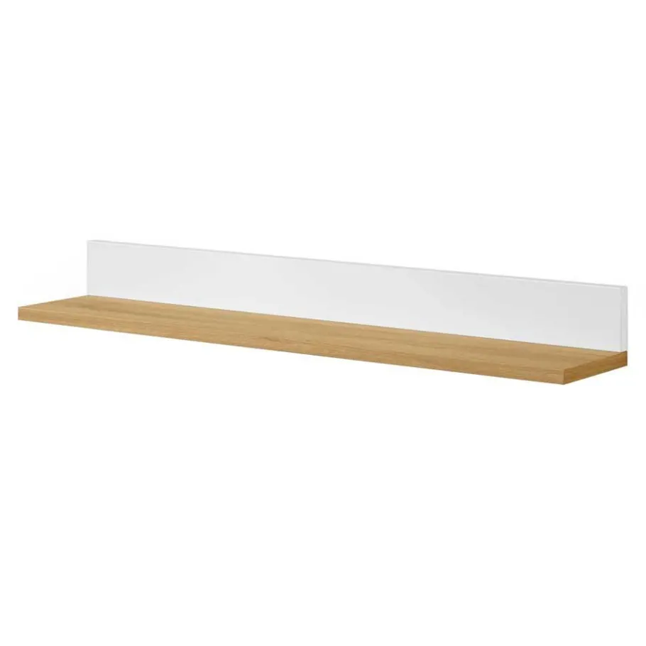 Sale Wandboard in Eiche Furnier & Weiß - Elastian Regale