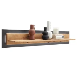 Sale Wandboard in Wildeiche & Anthrazit - Flacona Regale