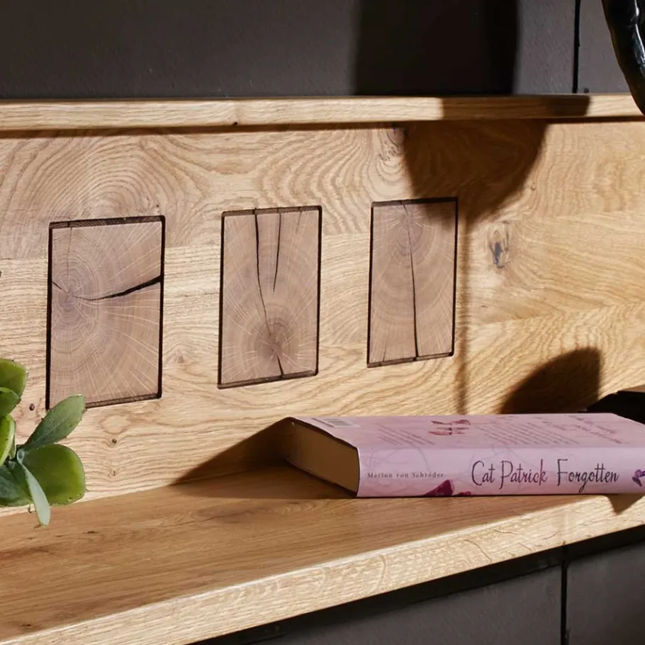 Wandboard Troncon aus Wildeiche Echtholz Regale