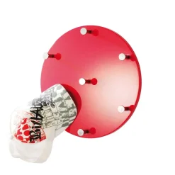 Sale Wandgarderobe Madita in Rot Hochglanz Garderoben