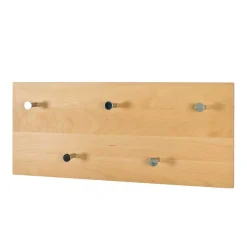 Wandgarderobe mit 5 Haken Loove aus Buchenholz Garderoben