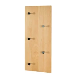 Wandgarderobe mit 5 Haken Loove aus Buchenholz Garderoben